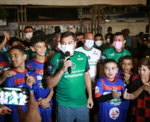 Imagem da notícia - Campo da Baixada Fluminense: Wilson Lima anuncia início da revitalização do quinto espaço de esporte e lazer