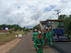 Imagem da notícia - Obra de pavimentação da Estrada Coari-Itapéua alcança 66% de execução